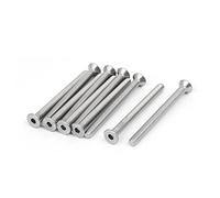 sourcing map M4x50mm de cabeza plana de acero inoxidable 316 Tornillo Tornillo sujetador 10pcs