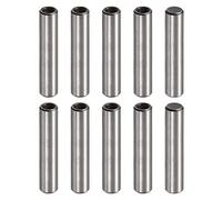 sourcing map M5 Interna Rosca Espiga Pasador 10uds 8x40mm Chaflanado Plano Carbono Acero Cilíndrico Pasador Cama Estantería Metal Dispositivos Industriales Pasadores