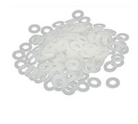 sourcing map M5 x 10mm x 1mm Nylon Planas Arandelas Espaciadores Juntas Sujetador Gris Blanco 200 UNIDS