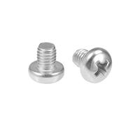 sourcing map m5 x 6 mm tornillos de máquina phillips cruz pan cabeza tornillos tornillos sujetadores 20 unids