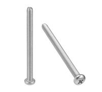 sourcing map m5 x 65 mm tornillos de máquina phillips cruz pan cabeza tornillos tornillos sujetadores 10 unids