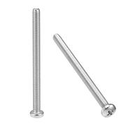 sourcing map m5 x 70 mm tornillos de máquina phillips cruz pan cabeza tornillos tornillos sujetadores 10 unids
