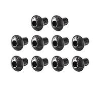 sourcing map M5x8mm 10.9 Tornillo Aleación Acero Cabeza botón hexagonal Enchufe casquillo negro 100pcs