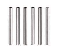 sourcing map M6 Interna Rosca Espiga Pasador 6uds 10x120mm Chaflanado Plano Carbono Acero Cilíndrico Pasador Cama Estantería Metal Dispositivos Industriales Pasadores