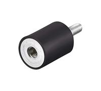sourcing map M6 Macho Hembra Goma Soportes, Amortiguador, para Motor Generador Compresor Garaje Reversa Ósmosis Bomba Impacto Aire Generador Coche Bobinas, D20mmxH25mm