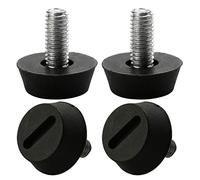 sourcing map M6 Pies Patas niveladoras nivelador ajustable Protector de suelo para silla de escritorio 4pcs M6 x 13 x 20mm