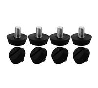 sourcing map M6 Pies Patas niveladoras nivelador ajustable Protector de suelo para silla de escritorio 8pcs M6 x 10 x 20mm