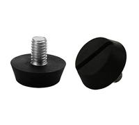 sourcing map M6 Pies Patas niveladoras nivelador ajustable Protector de suelo para silla de escritorio 2pcs M6 x 10 x 20mm