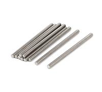 sourcing map M6 x 100mm 304 Completa de Acero Inoxidable Barra Roscada Macho Varilla Sujetador de Espárrago Perno 10pcs