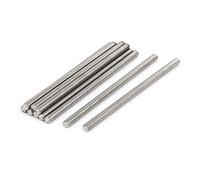 sourcing map M6 x 120mm Varillas totalmente roscadas sujetadores en tono plateado 304 acero inoxidable 10 pcs