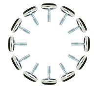 sourcing map M6 X 13 X 30Mm Pies De Nivelación Ajustable Para Muebles Gabinete Pierna De Silla 12 pcs M6x13x30mm