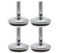 sourcing map M6 x 18 x 30mm Pies Patas niveladoras nivelador ajustable elástico para patas piernas de máquina escritorios mesas sillas 4 pcs M6x18x30mm