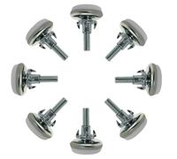 sourcing map M6 X 20 X 30Mm Pies De Nivelación Ajustable Para Muebles Silla Mesa Pierna 8 pcs 30x32mm