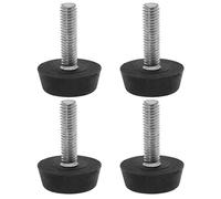 sourcing map M6 x 22 x 22 mm Patas niveladoras deslizantes para muebles Protector de piso nivelador ajustable para patas de escritorio de mesa, paquete de 4