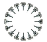 sourcing map M6 X 25 X 30Mm Pies De Nivelación Ajustable Para Muebles Mesa Pierna Gabinete 16 pcs M6x25x30mm