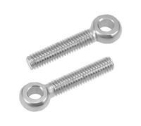 sourcing map M6 x 30mm Maquinaria Hombro Swing Lifting Eye Bolt 304 Acero inoxidable Rosca métrica 5pcs