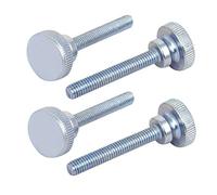 sourcing map M6x40mm planas con estrías cabeza tornillos de apriete manual con rosca hasta 4pcs pasadores de abroche