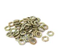 sourcing map M7x 0,75x 2mm de acero de carbono cierre de Tuercas Hexagonales 50pcs para tornillos tornillos