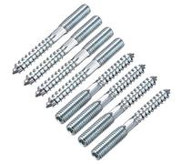 sourcing map M8 Colgador Pernos Longitud 2-3/4"(70mm) Doble Cabeza Pernos Autorroscantes Tornillo 8mm Madera Junta Muebles Patas 8 Piezas