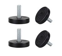 sourcing map M8 Pies Patas niveladoras nivelador ajustable Protector de suelo para patas piernas de máquina escritorios mesas sillas 4 pcs M8x25x40mm