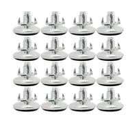 sourcing map M8 x 15 x 30 mm Tornillo de Deslizamiento para Muebles Patas niveladoras Nivelador Ajustable con Tuercas en T para Patas de Escritorio Paquete de 16