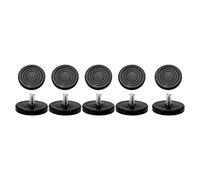 sourcing map M8 x 17 x 50mm Pies Patas niveladoras nivelador ajustable cubierta para pierna pies patas de gabinete del hogar 10 pcs M8x17x50mm