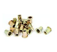 sourcing map - ® M8 x 18 mm mitad Hex Cuerpo Insertar Remaches Tuercas Nutserts Fasteners 20pcs