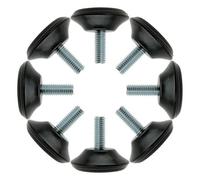 sourcing map M8 X 20 x 40 mm de muebles de pies de nivelación Protección Encimera Regulador almohadilla para Armario silla pierna 2 paquete