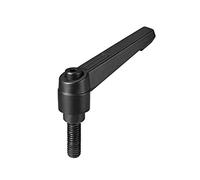 sourcing map M8 x 20mm Mango Ajustable de Palanca de sujeción de Perno de rosca macho roscado