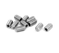 sourcing map M8x14mm Tornillo Prisionero de muelle de acero inoxidable 304 con punta de bola hexagonal 10pcs