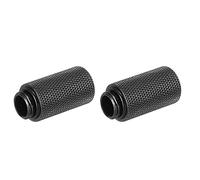 sourcing map Macho a Hembra Extensor Conexión Negro G1/4 x 30mm para Agua Refrigeración Sistema Paquete de 2