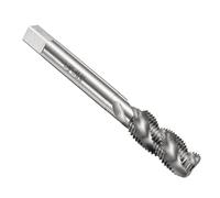 sourcing map Machos de rosca de flauta en espiral M12 x 1,25 H2, broca de rosca métrica para máquina, herramienta de reparación de roscado sin revestimiento, acero de alta velocidad M2 (HSS)