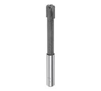 sourcing map Mandril Escariador 9,9mm H7 Carburo Punta Rectas Flautas Redondo Vástago Torno Máquina Fresado Cortador