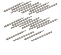 sourcing map Mango de 2,35mm de Diámetro 2mm en Forma de Bola de Diamante Cabezal Montado Molienda Punta Cabezal Bit 20pcs