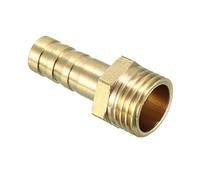 sourcing map Manguera de Púas de Latón Adaptadores de Conector Adaptadores 8 Mm Púas x Tubo Macho de 1/4 Pt