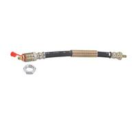 sourcing map Manguera flexible de extensión de rosca M6 x 1 mm de longitud de 7.87 pulgadas con tuerca de tornillo hexagonal de fijación para lubricación de pistola de grasa