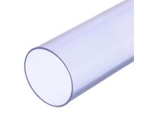 sourcing map - Manguera rígida de PVC transparente de 10,2 cm x 100 mm x 110 mm de diámetro exterior, resistente a los impactos para tuberías de agua, acuario, invernadero, jardín, color azul