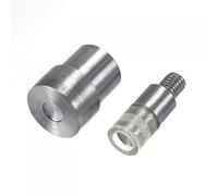 sourcing map Mano Prensa Máquina Perno Carbono Acero y Goma 8mm Remache Setter Punzón Matrices Sujetadores Herramienta Juego