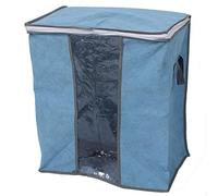 sourcing map Manta Almohadas Edredones Ropa Ropa de cama Bolsa de almacenamiento Organizador Contenedor Azul 44 x 28 x 48 cm Azul