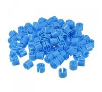 sourcing map Marcador para Perchas en Blanco Ajuste Varilla de 3,5 mm para Codificación de Colores de Prendas, Azul Oscuro 150uds