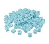 sourcing map Marcador para Perchas en Blanco Ajuste Varilla de 3,5 mm para Codificación de Colores de Prendas, Azul Claro 300uds