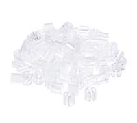 sourcing map Marcador para Perchas en Blanco Ajuste Varilla de 3,5 mm para Codificación de Colores de Prendas, Claro 300uds