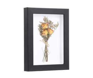 sourcing map Marco de exhibición de 4 x 6 pulgadas, caja de sombra de fotos de 2 cm de profundidad, caja de plástico para montaje en pared y exhibición de mesa para fotos de bricolaje, flores