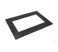 sourcing map Marco Estéreo Salpicadero Universal de La Rociada de Plástico Negro para Coche Audio Radio Marco de Recorte