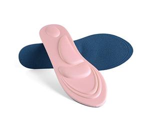 sourcing map Masaje Amortiguador De Memoria Soporte Para Pies Plantillas Cortadas Para Mujeres Rosa-1 1 Par W6-8.5/M5-8