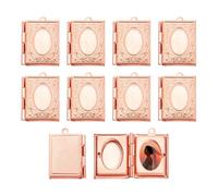 sourcing map Medallón de fotos personalizado, colgante de cobre retro para mujeres y hombres, llaveros conmemorativos, collares, pulseras, 26 x 19 x 4.8mm, Acrílico, Sin piedra preciosa