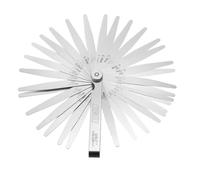 sourcing map Medidor de grosor métrico de 0.03 a 1 mm, 32 cuchillas de 3.94 pulgadas, juego de calibradores cónicos de acero inoxidable 3CR13, herramienta de medición de huecos para válvula de