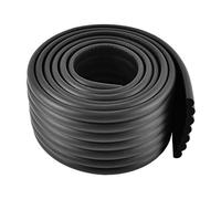 sourcing map Mesa de escritorio Borde de esquina Cojín suave Barra protectora W Cinta adhesiva 2M Negro