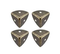 sourcing map Metal Caja Protector, Caja Borde Guardia Protector 21x21x21mm (4 Piezas) -Bronze Tone