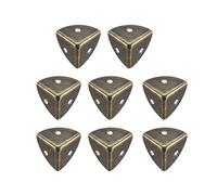 sourcing map Metal Caja Protector, Caja Borde Guardia Protector 21x21x21mm (8 Piezas) -Bronze Tone